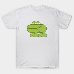 Bored Cute Frog Friend Vector Illustration T-Shirt